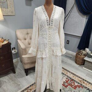 NWT Anewsta Floral Bohemian Long Sleeve Dress Sz Small